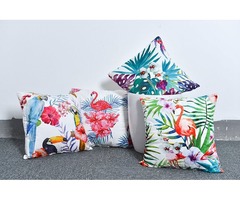 Velvet Base Soft Fabric Square Pillow Covers - 4 PCS Pack | free-classifieds-usa.com - 1