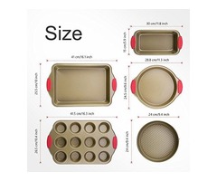 Bakeware Set, Kitchen Komforts 5-Piece Non-Stick Baking Pan Set | free-classifieds-usa.com - 3