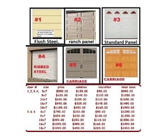 New garage doors 8x7 and 9x7 only $380 | free-classifieds-usa.com - 2