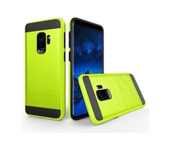 For Galaxy S9 Green Brushed Texture Drop proof Protective Back Cover Case | free-classifieds-usa.com - 1