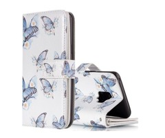 For Galaxy S9 Butterfly Pattern Flip Leather Case with Holder, Card Slots | free-classifieds-usa.com - 1
