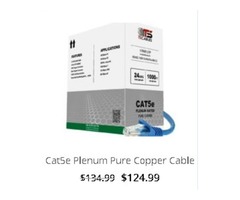 1000FT 24AWG Cat5e 350MHz UTP Solid, Plenum (CMP) Cable | free-classifieds-usa.com - 1