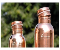 Shop for Copper Water Bottles Combo of 1000 ml and 600 ml Plain Leak-Proof | free-classifieds-usa.com - 3