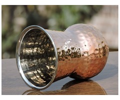 Shop for Mughlai Style Hammered Copper and Steel Tumbler  | free-classifieds-usa.com - 2