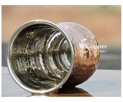 Shop for Mughlai Style Hammered Copper and Steel Tumbler  | free-classifieds-usa.com - 4