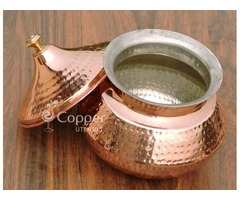 Shop for Handmade Copper Biryani Handi with Lid  | free-classifieds-usa.com - 4