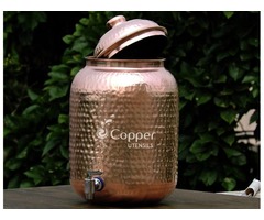 Shop for Pure Copper Nine Liter Water Dispenser with Stainless Steel Tap  | free-classifieds-usa.com - 2