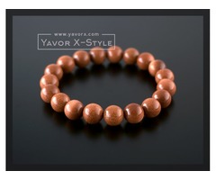 Brown aventurine /goldstone/ gemstone bracelet – 10mm natural brown aventurine beads | free-classifieds-usa.com - 1