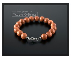 Brown aventurine /goldstone/ gemstone bracelet – 10mm natural brown aventurine beads | free-classifieds-usa.com - 2
