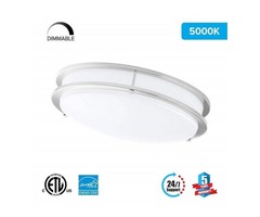 LED Double Ring 12in. Flush Mount - 14 Watt - Dimmable - 5000K - 1100 | free-classifieds-usa.com - 1