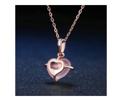 40% Off - Natural Stone Rose Quartz Chain Necklace | free-classifieds-usa.com - 2