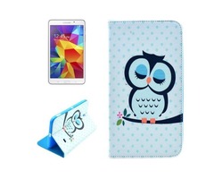 For Tab 4 7.0 / SM-T230 Owl Pattern Horizontal Flip Leather Case with Holder | free-classifieds-usa.com - 1