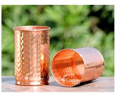 Shop for Set of Two Pure Copper Hammered Tumblers at affordable prices  | free-classifieds-usa.com - 2
