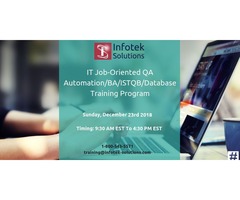 IT Job-Oriented QA Automation BA/ISTQB/Database Training Program | free-classifieds-usa.com - 1