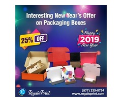 25% New Year’s Sale on Packaging Boxes by RegaloPrint | free-classifieds-usa.com - 2