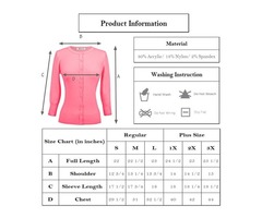 Yemak Sweater | Women's Crewneck Button Down Knit Cardigan Sweater Vintage Inspired CO079(S-L)Color  | free-classifieds-usa.com - 4