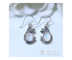 Moonstone Earrings glistening petal | free-classifieds-usa.com - 1