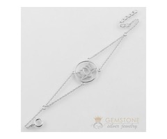 Silver Moonstone Bracelet & lotus good karma chakra bracelet  | free-classifieds-usa.com - 1