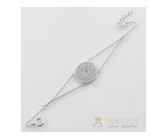 Silver Moonstone Bracelet & crown chakra bracelet  | free-classifieds-usa.com - 1