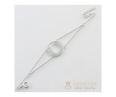 Silver Moonstone Bracelet & horseshoe good karma chakra bracelet  | free-classifieds-usa.com - 1