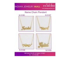 New Name Chain Pendant - Oro Laminado Indian Jewelry Mall | free-classifieds-usa.com - 1