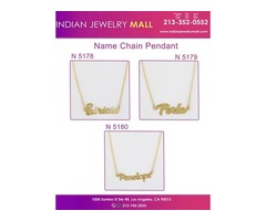 New Name Chain Pendant - Oro Laminado Indian Jewelry Mall | free-classifieds-usa.com - 4