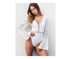 Hollow Patchwork Womens Rompers | free-classifieds-usa.com - 1