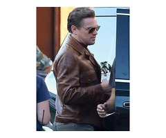 Rick Dalton Once Upon A Time In Hollywood Brown Leather Jacket Everett | free-classifieds-usa.com - 3