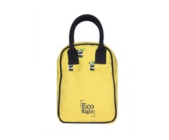 Ecofriendly Canvas Lunch Tote Bag with Bottle Holder & Zipper for Travel shipping business washa | free-classifieds-usa.com - 4