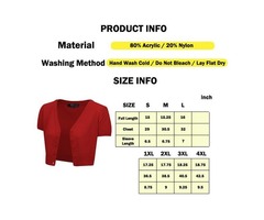 Yemak Sweater | Short Sleeve Cropped Bolero Cardigan Sweater Vintage Inspired Pinup HB2137(S-L) | free-classifieds-usa.com - 3