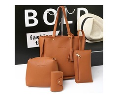 4 PCS Handbags Tassel Shoulder Bags Elegant Clutches Bags Wallets Card Holder 47.99 | free-classifieds-usa.com - 2