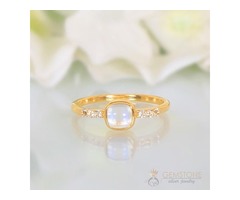 Gold Vermeil Moonstone Ring Leisure | free-classifieds-usa.com - 1