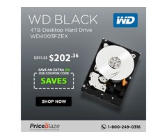 Save 35% Off plus Get an extra 5% off on WD BLACK 4TB Desktop Hard Drive WD4003FZEX | free-classifieds-usa.com - 1