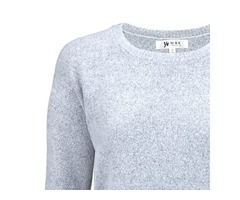 Yemak Sweater | Women's Soft Solid Heather Color Lightweight Long Sleeve Crewneck Sweater MK8015 | free-classifieds-usa.com - 2