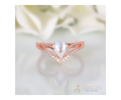 14Kt Rose Gold Moonstone Ring Boundless Drop | free-classifieds-usa.com - 1