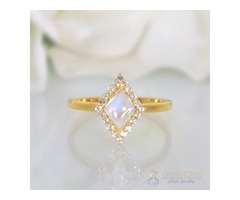 14Kt Gold Vermeil Moonstone Ring Felicity | free-classifieds-usa.com - 1
