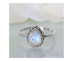 Moonstone Ring Ornamented Teardrop-GSJ | free-classifieds-usa.com - 1