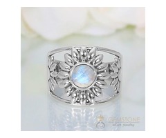 Moonstone Ring Blossoming Moon-GSJ | free-classifieds-usa.com - 1