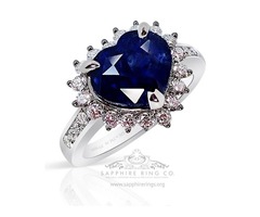 Blue heart cut Sapphire Diamond Ring  | free-classifieds-usa.com - 2