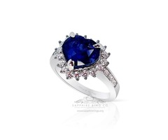 Blue heart cut Sapphire Diamond Ring  | free-classifieds-usa.com - 4