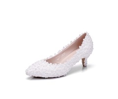 PU Pointed Toe Appliques Beads Slip-On Wedding Shoes | free-classifieds-usa.com - 1