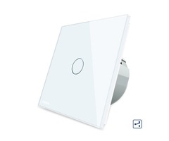 Livolo White Glass Touch Panel EU Standard Intermediate Switch VL-C701S-11 | free-classifieds-usa.com - 1