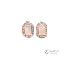 14k Rose Gold Vermeil Opal Earring-Luminance | free-classifieds-usa.com - 1