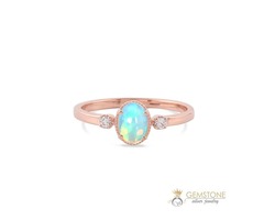 14k Rose Gold Vermeil Opal Ring-Spirit | free-classifieds-usa.com - 1