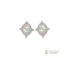 925 STERLING SILVER Opal Earring-Difference | free-classifieds-usa.com - 1