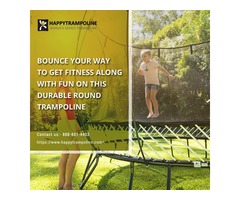 Get Upper Bounce Round Trampoline with Blue Safety Pad | free-classifieds-usa.com - 1