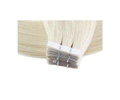 WHITE BLONDE TAPE HAIR EXTENSIONS  | free-classifieds-usa.com - 2