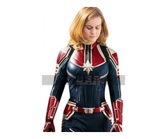 CAPTAIN MARVEL BRIE LARSON COSTUME LEATHER JACKET | free-classifieds-usa.com - 1
