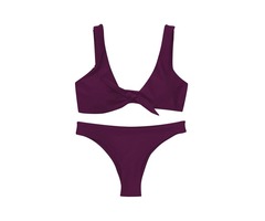 Plain Bowknot 2-Pcs Bikini Set | free-classifieds-usa.com - 1