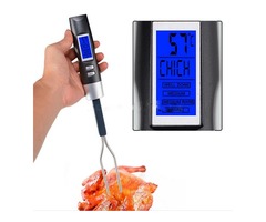 Instant Read Digital BBQ Meat Thermometer Fork For Beef Lamb Pork | free-classifieds-usa.com - 1